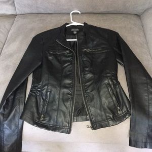 Wet seal leather jacket